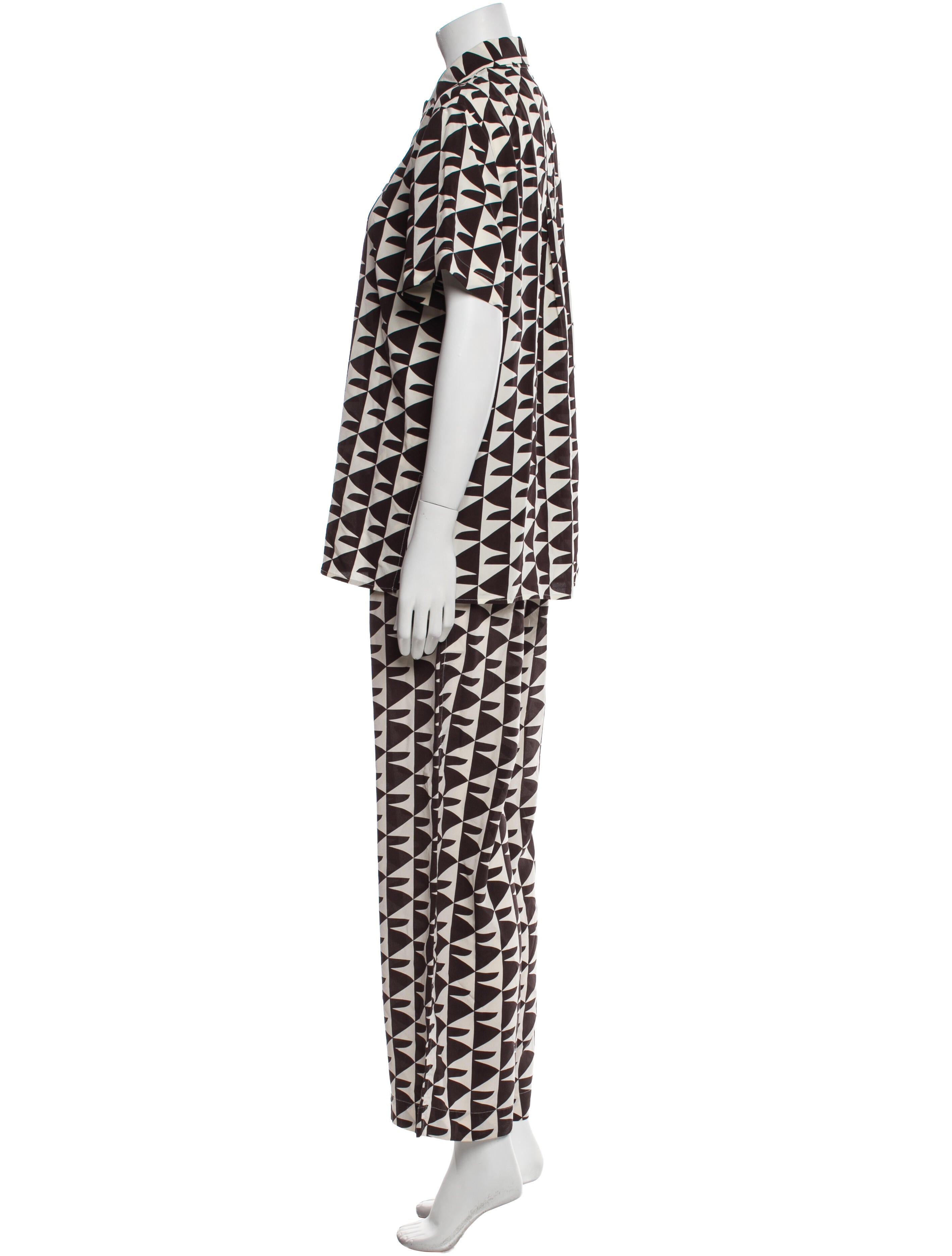 Matteau Silk Printed Pant Set