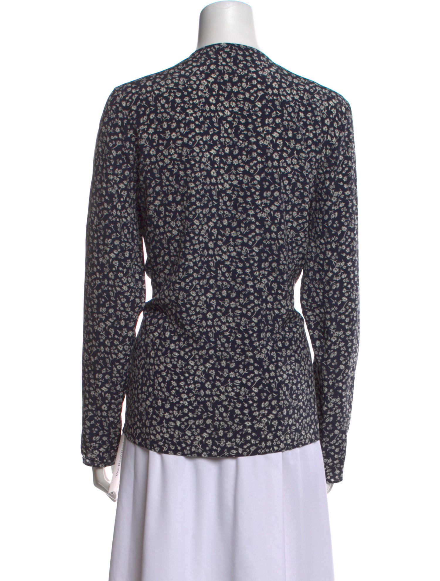 Matteau Silk Floral Print Top