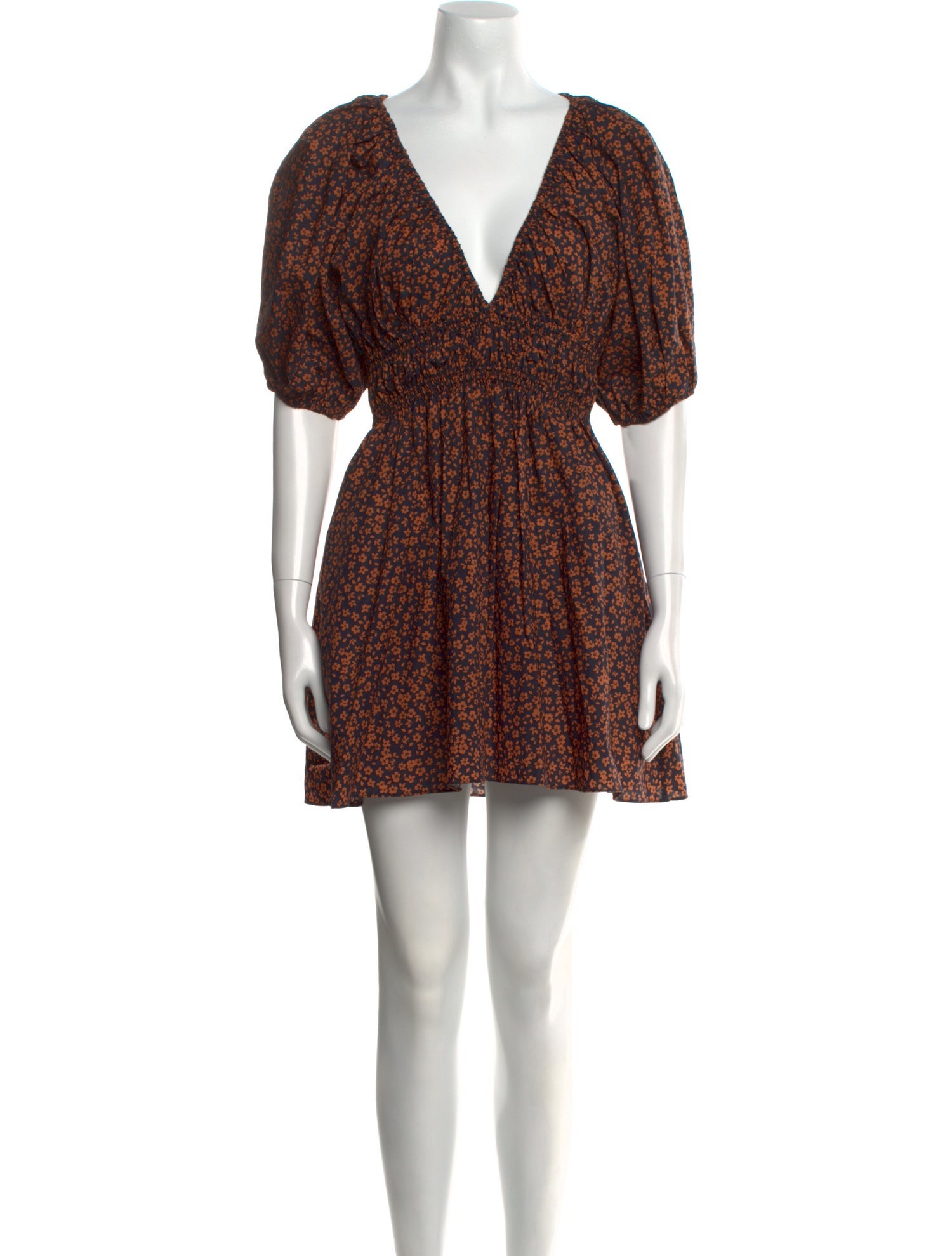 Matteau Floral Print Mini Dress