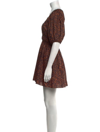 Matteau Floral Print Mini Dress