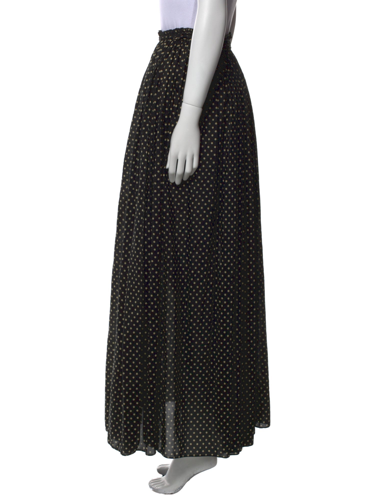 Matteau Polka Dot Print Long Skirt