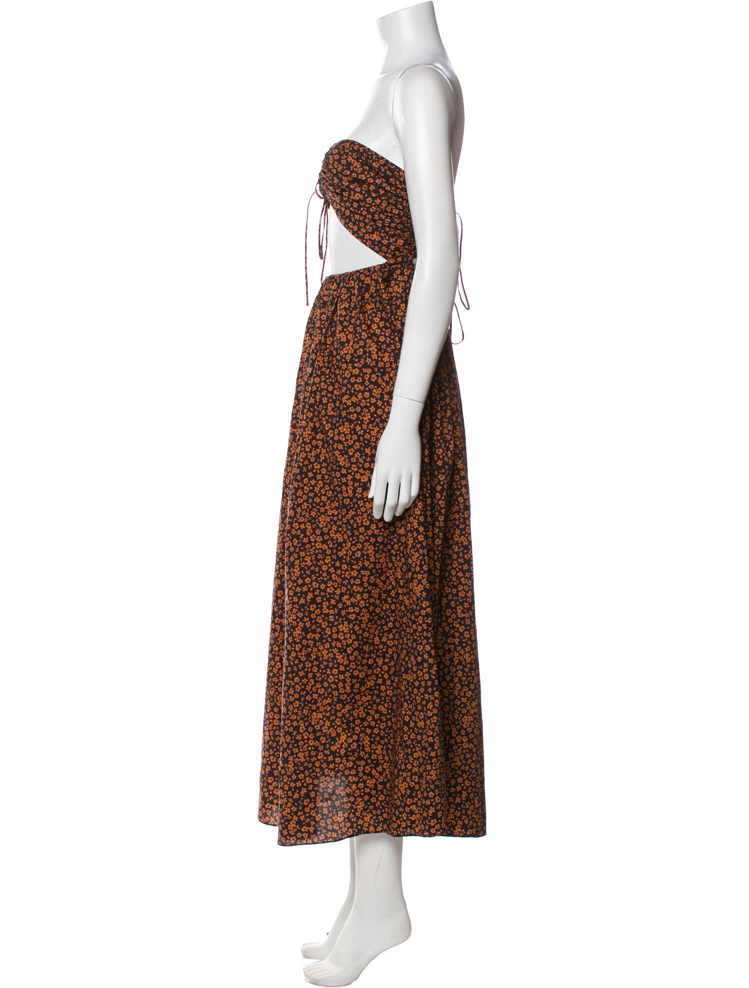 Matteau Floral Print Midi Length Dress