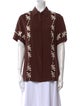 Matteau Silk Printed Button-Up Top