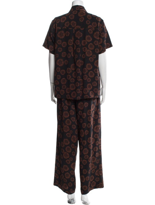 Matteau Silk Floral Print Pant Set
