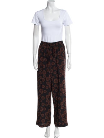 Matteau Silk Floral Print Pant Set