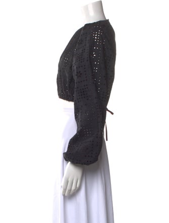 Matteau Crew Neck Long Sleeve Crop Top