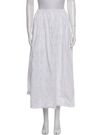 Matteau Lace Pattern Midi Length Skirt