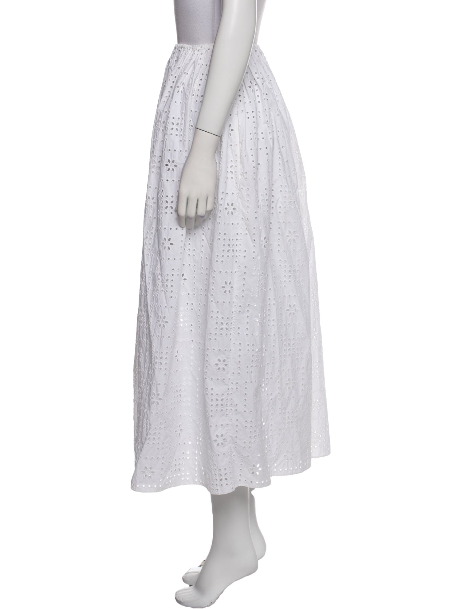 Matteau Lace Pattern Midi Length Skirt