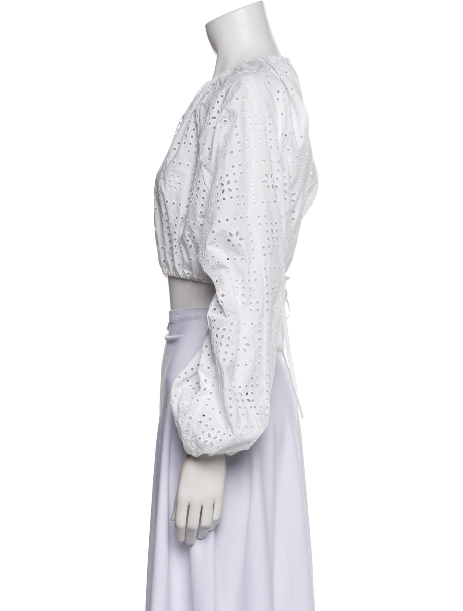 Matteau Scoop Neck Long Sleeve Crop Top