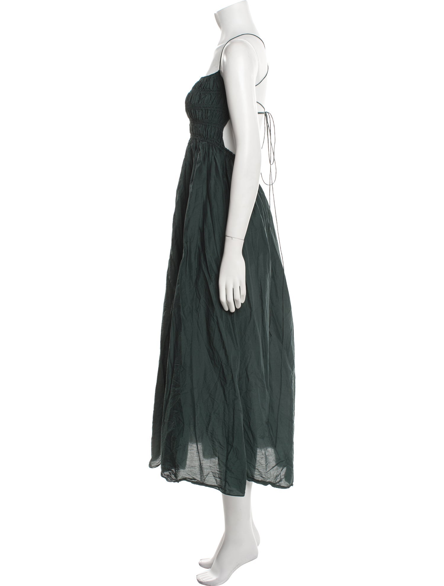 Matteau Square Neckline Midi Length Dress