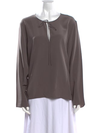 Matteau Silk V-Neck Blouse