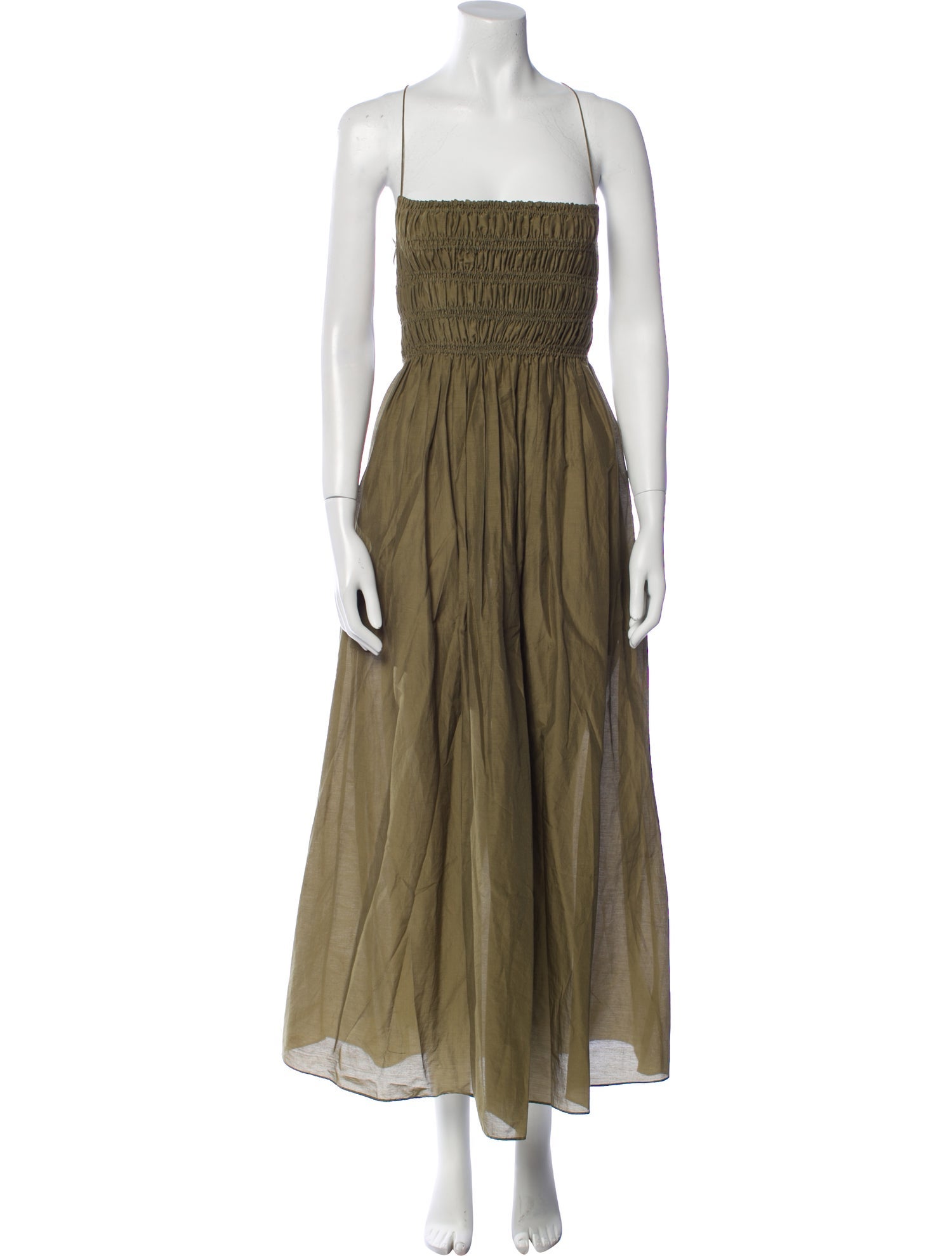 Matteau Square Neckline Midi Length Dress