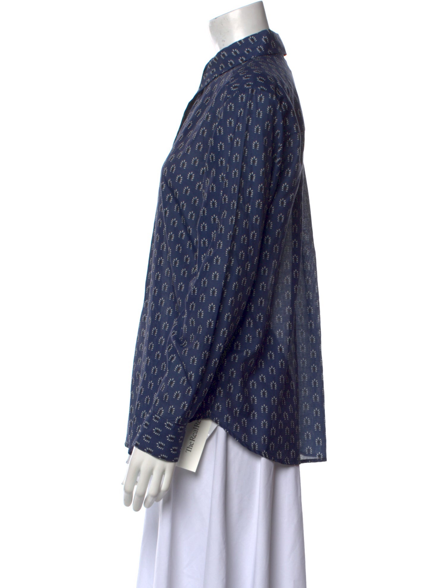 Matteau Printed Long Sleeve Button-Up Top