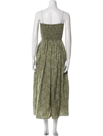 Matteau Square Neckline Midi Length Dress