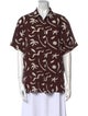 Matteau Silk Printed Button-Up Top