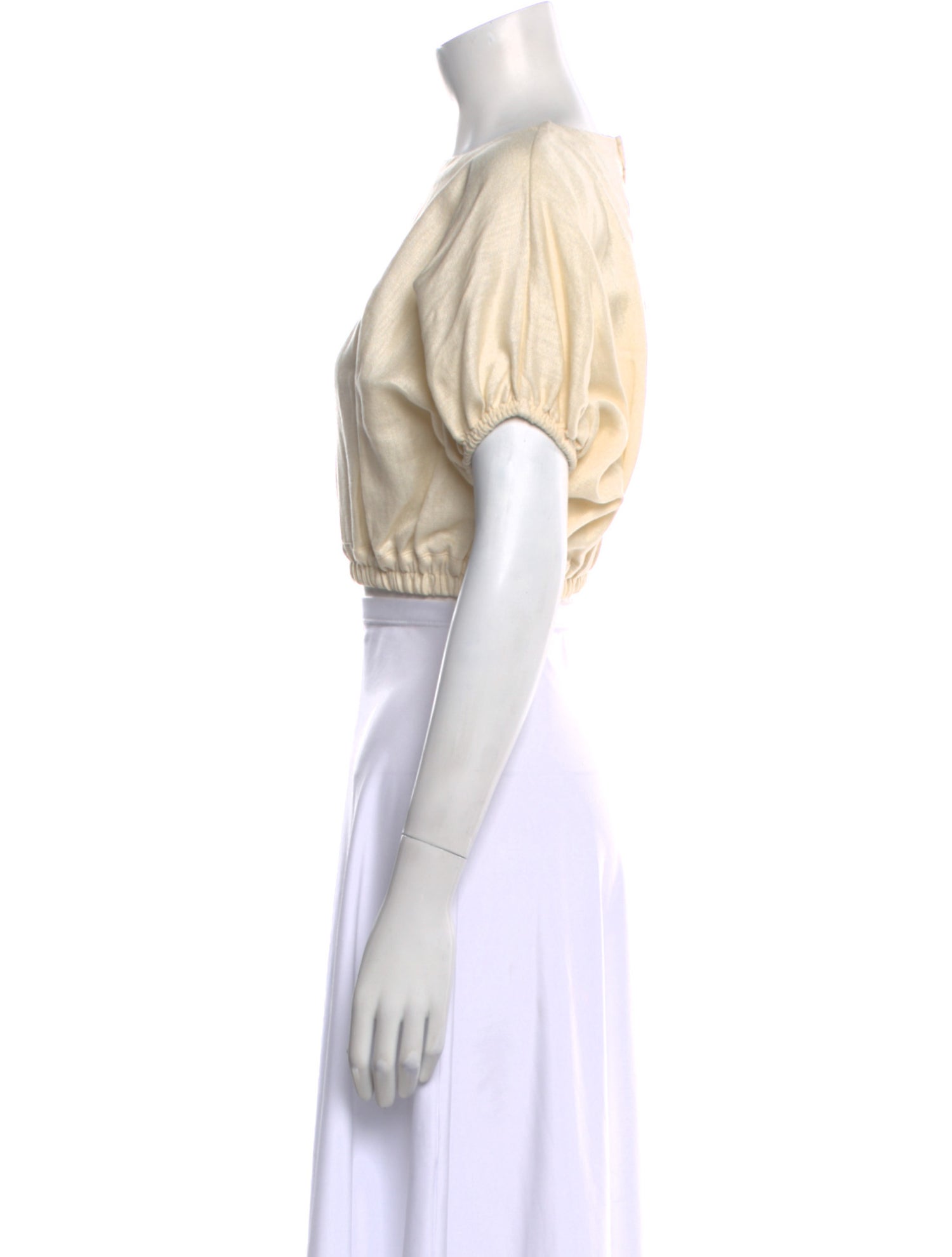 Matteau Linen Scoop Neck Crop Top w/ Tags