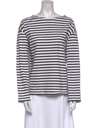 Matteau Striped Scoop Neck Top