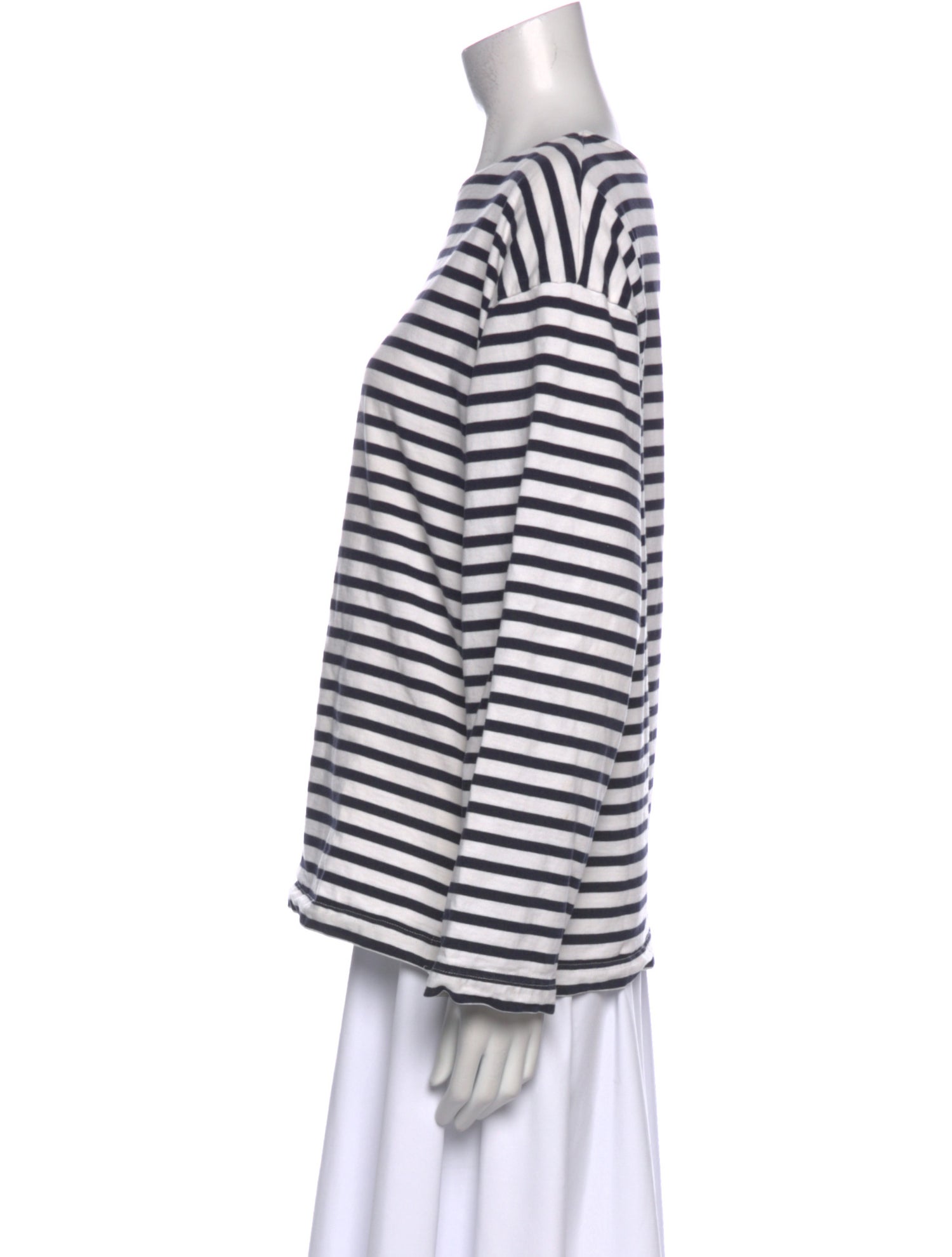 Matteau Striped Scoop Neck Top