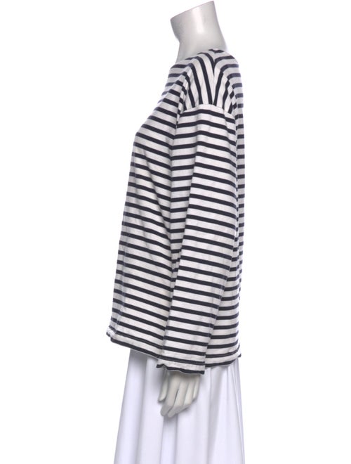 Matteau Striped Scoop Neck Top