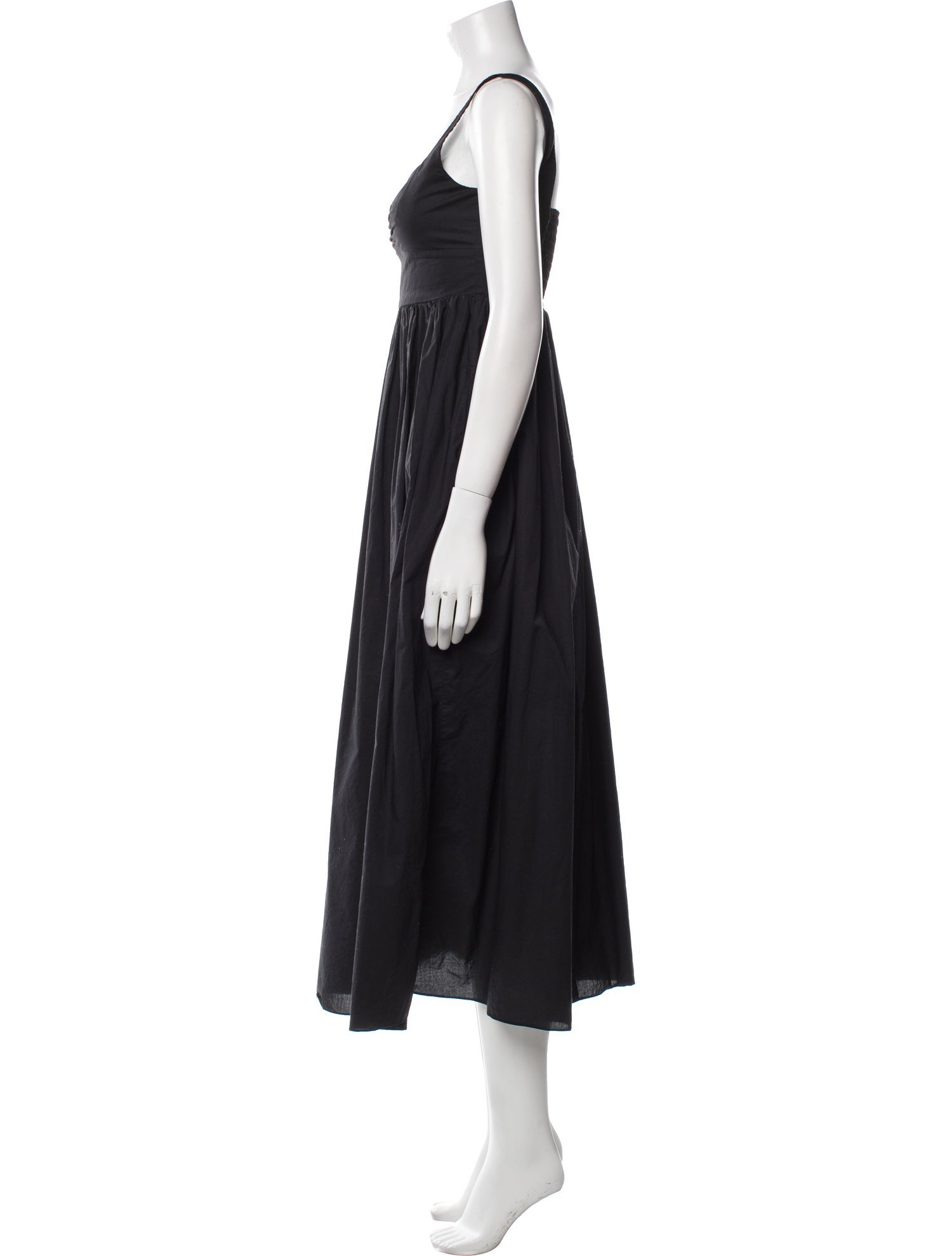 Matteau Square Neckline Midi Length Dress