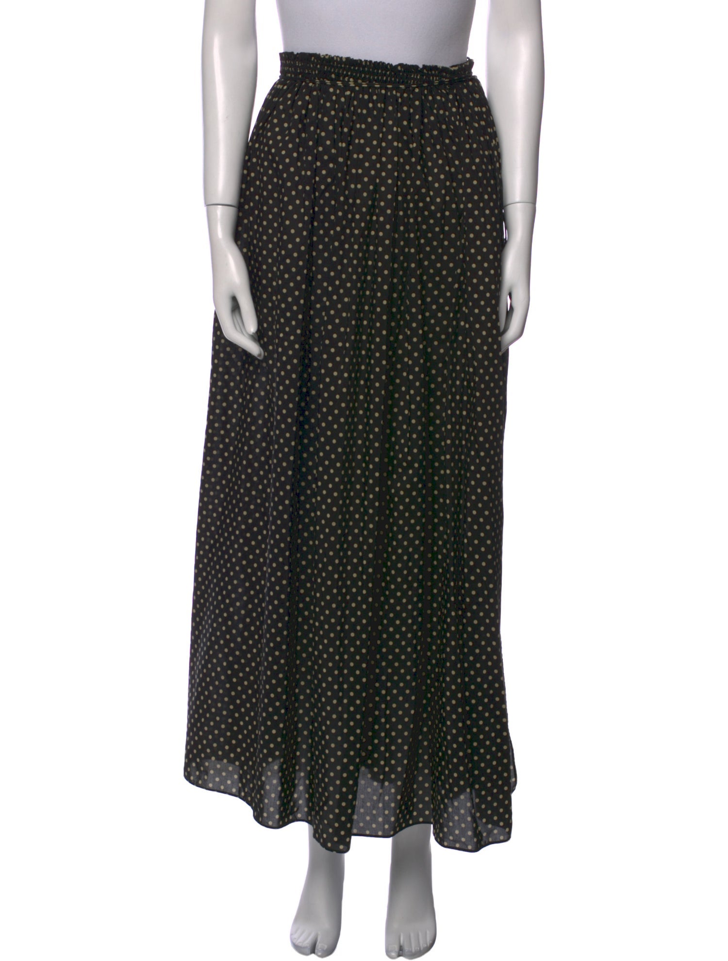 Matteau Polka Dot Print Midi Length Skirt