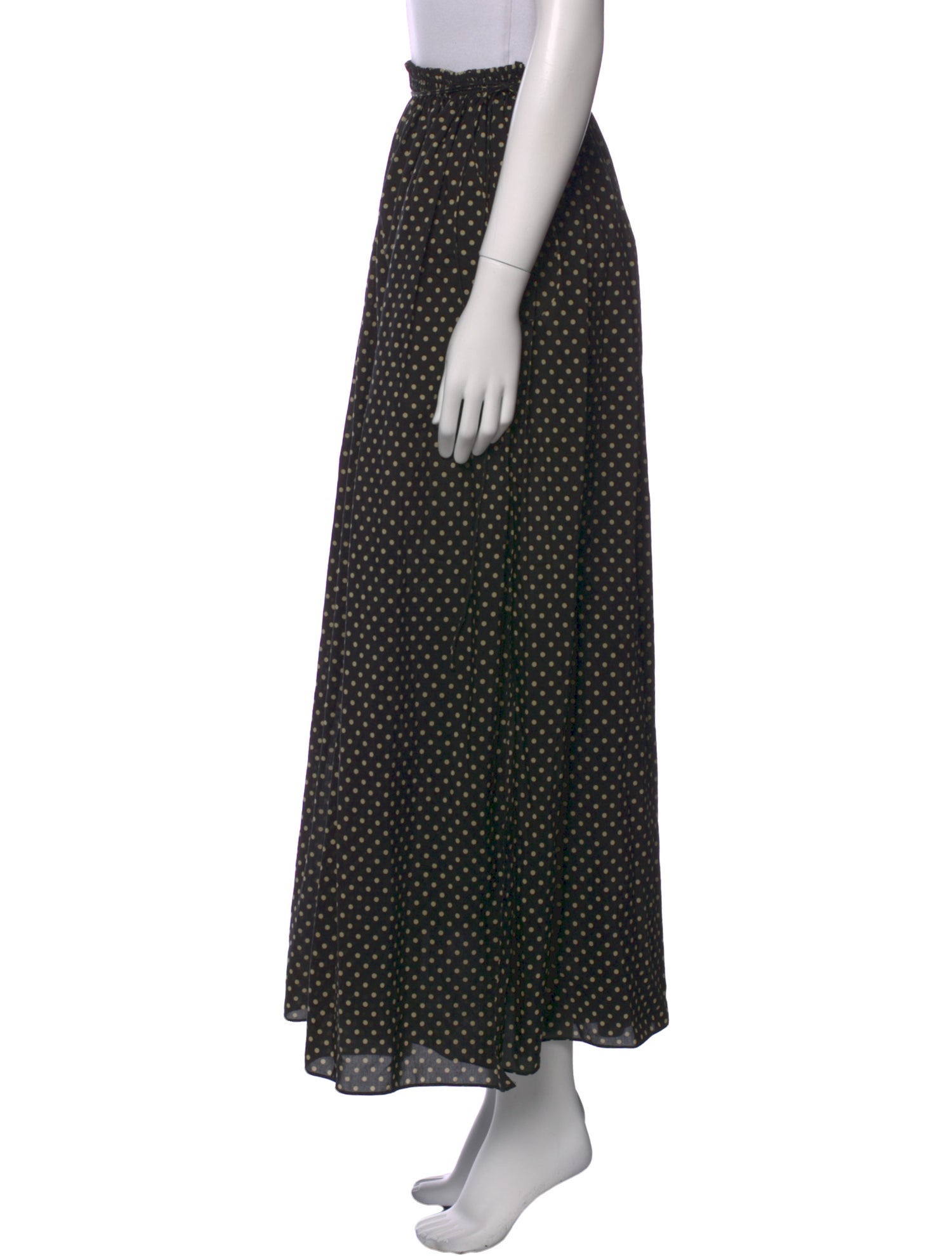 Matteau Polka Dot Print Midi Length Skirt