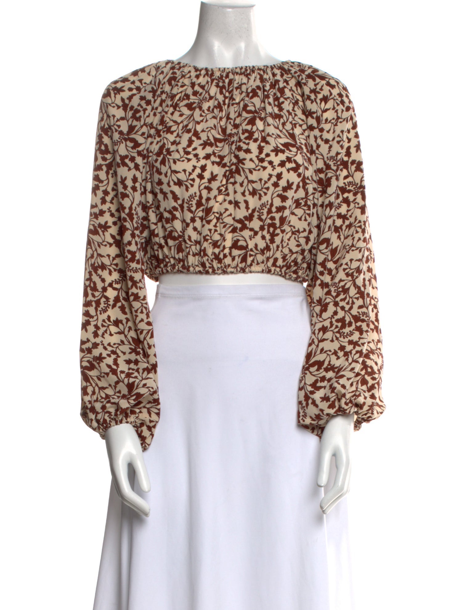 Matteau Silk Animal Print Crop Top