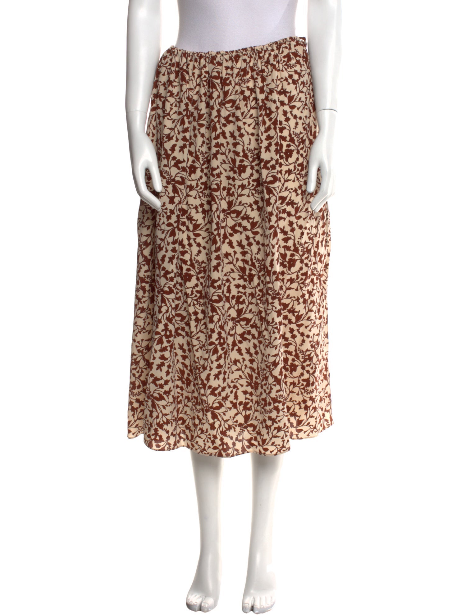 Matteau Silk Midi Length Skirt