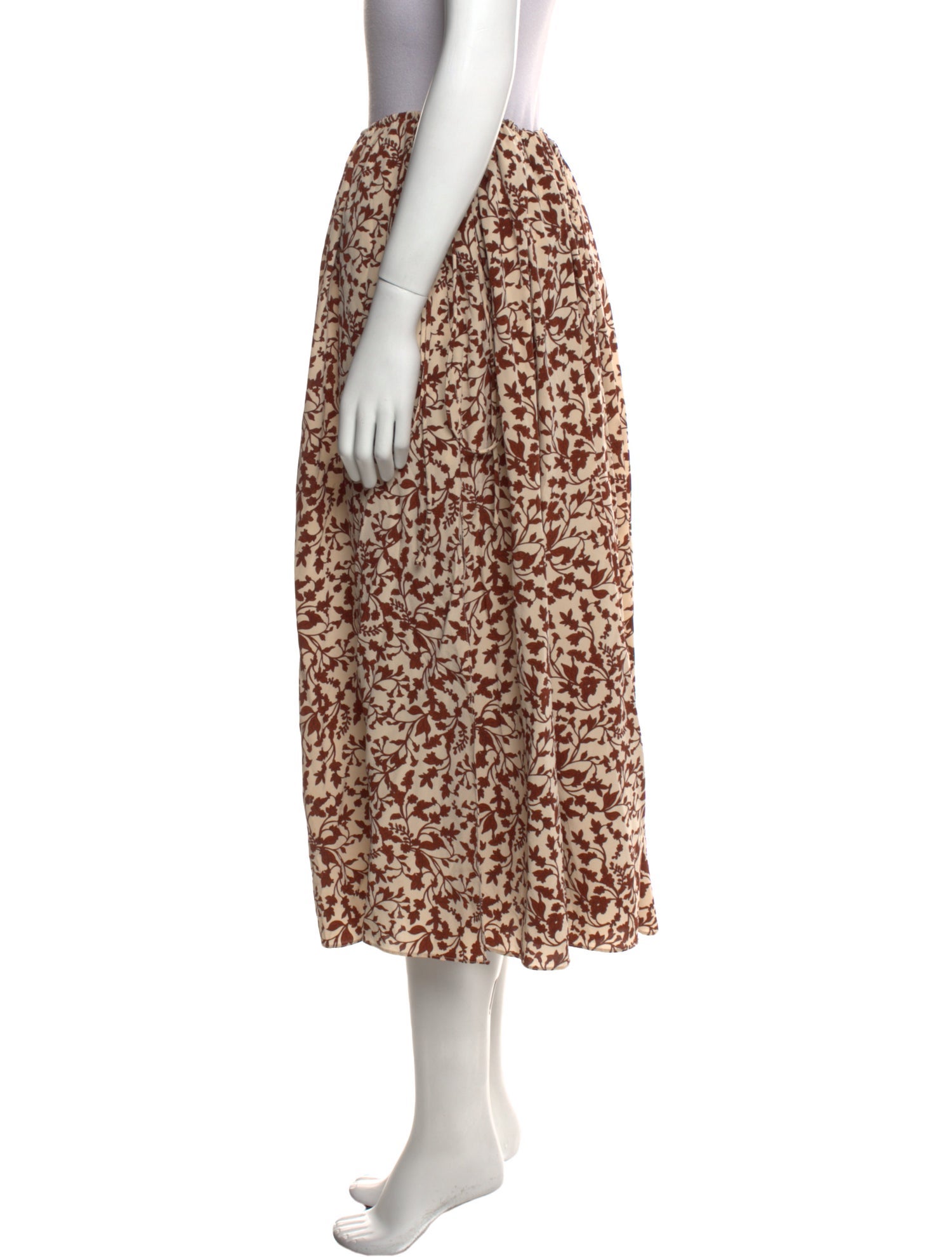 Matteau Silk Midi Length Skirt