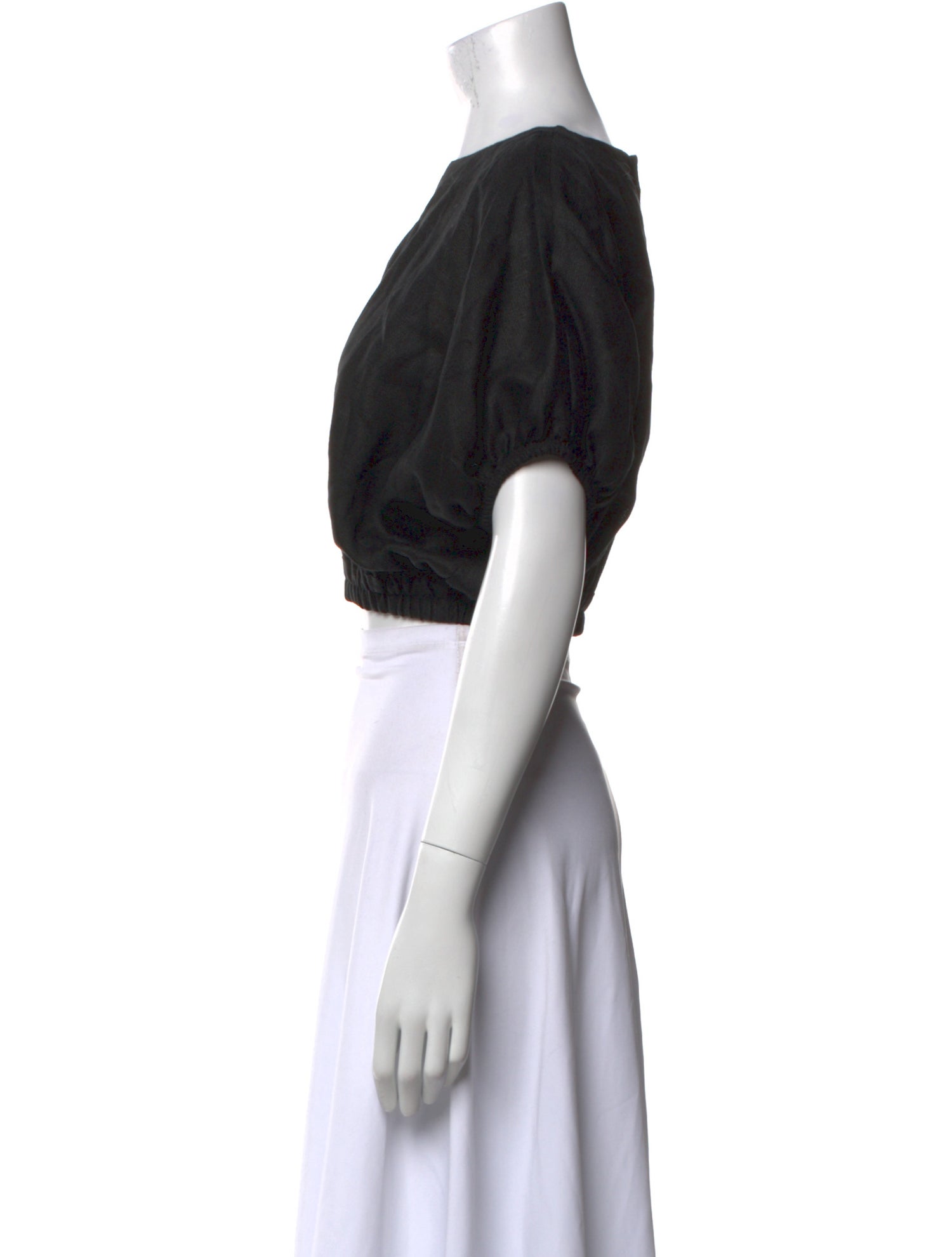 Matteau Linen Scoop Neck Crop Top