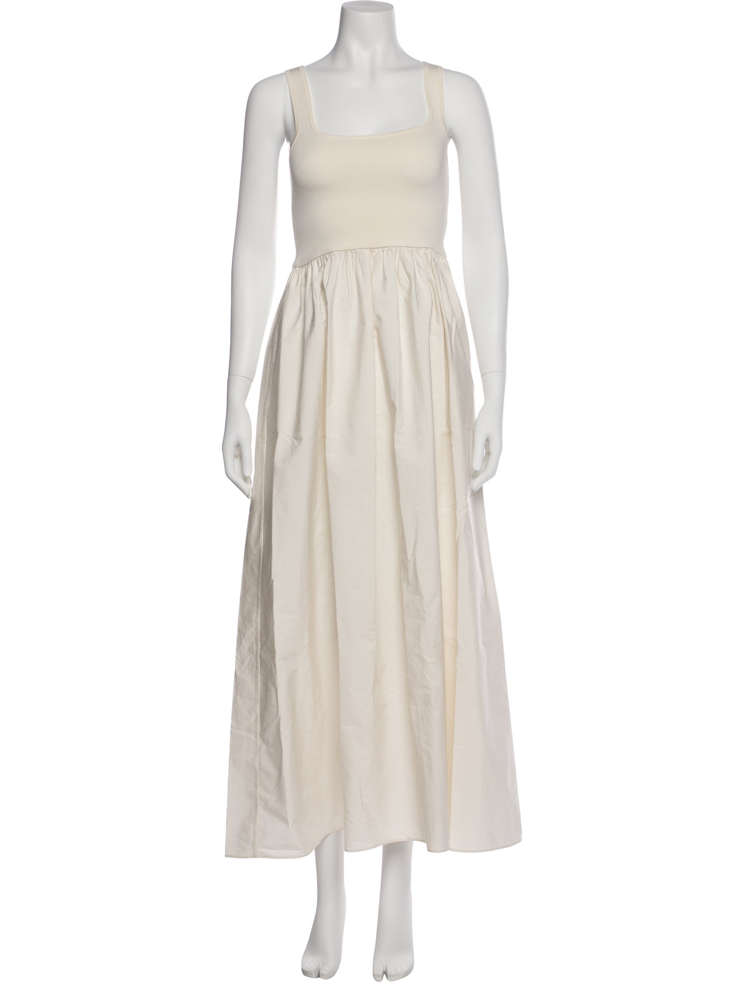 Matteau Square Neckline Midi Length Dress