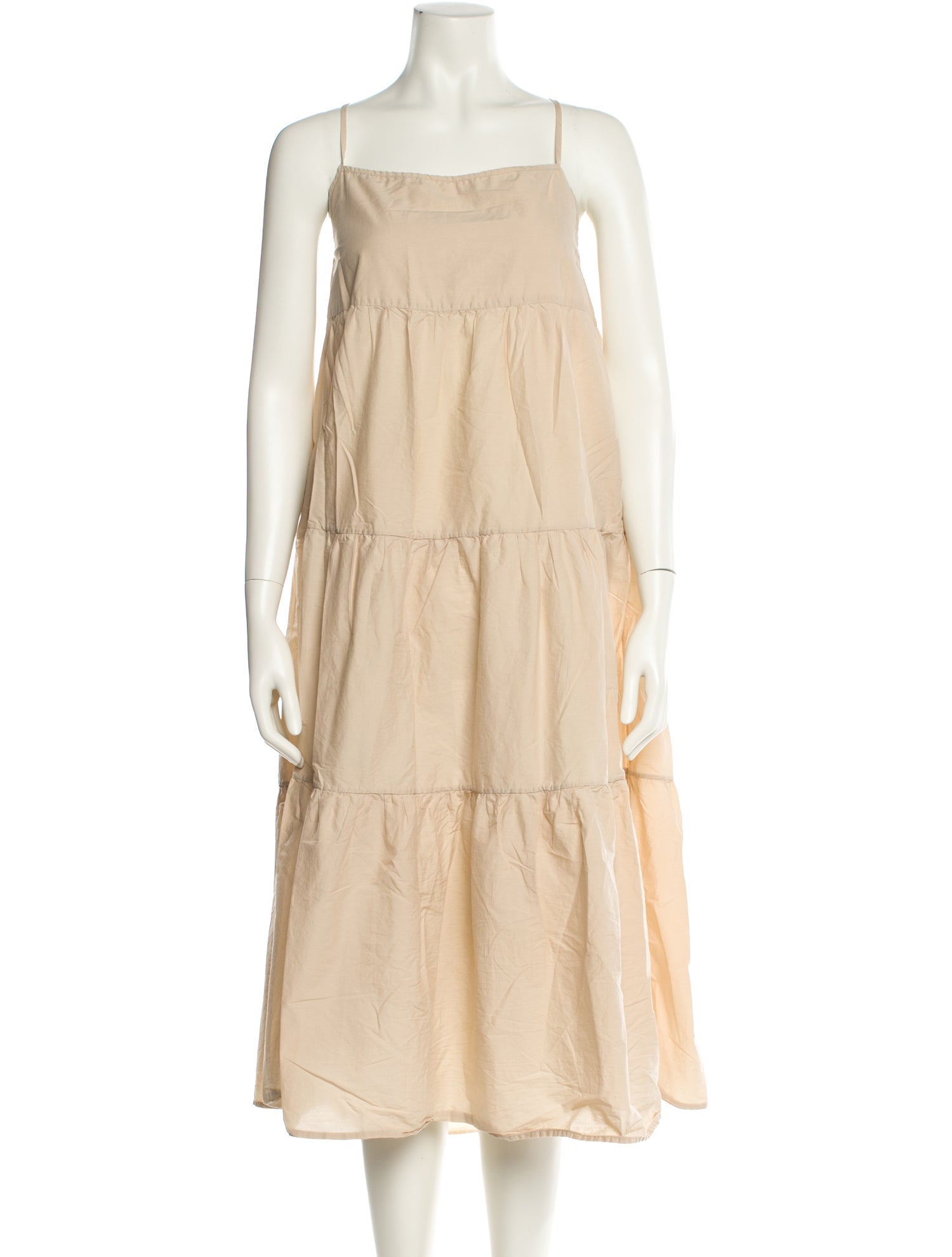 Matteau Square Neckline Midi Length Dress