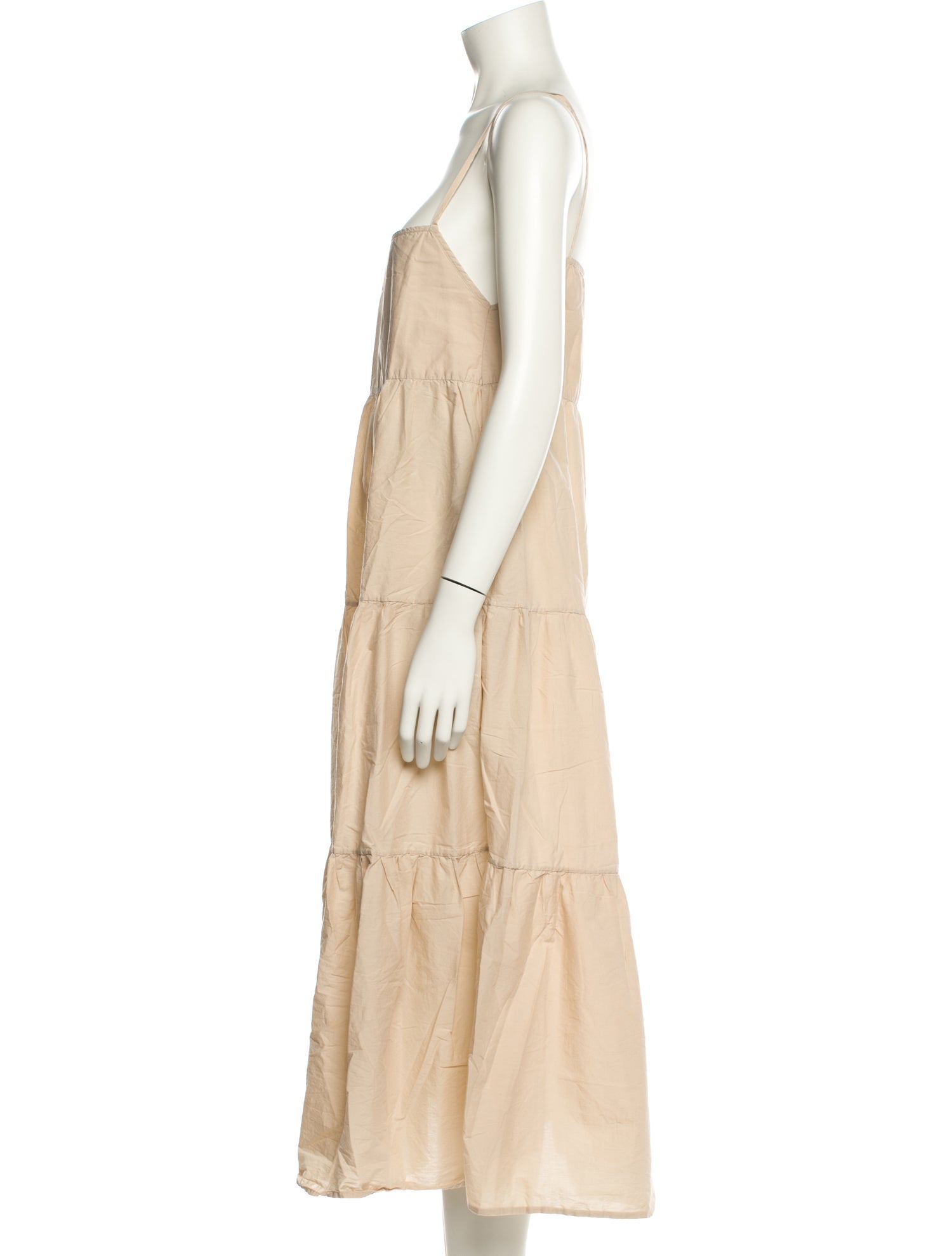 Matteau Square Neckline Midi Length Dress