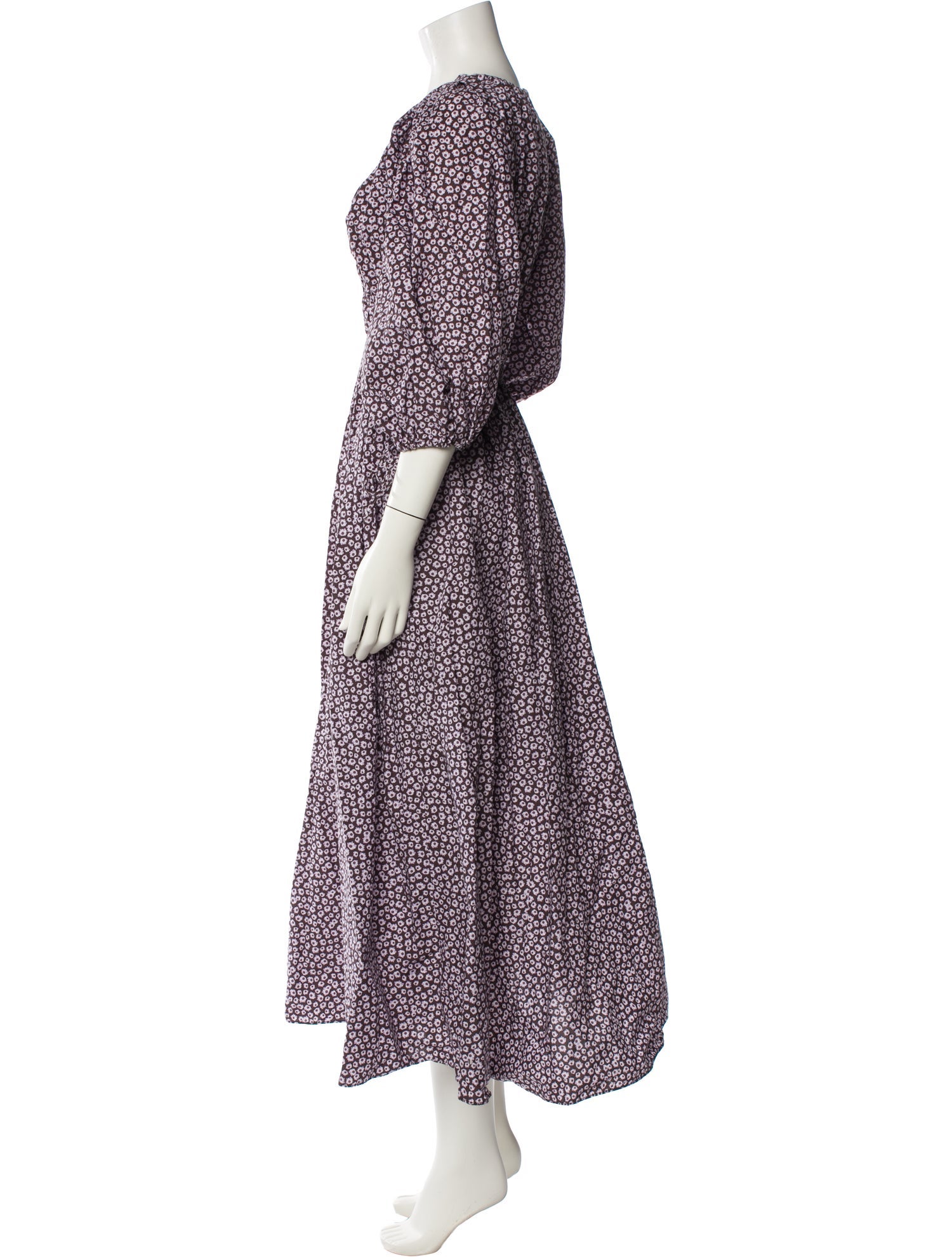 Matteau Printed Midi Length Dress