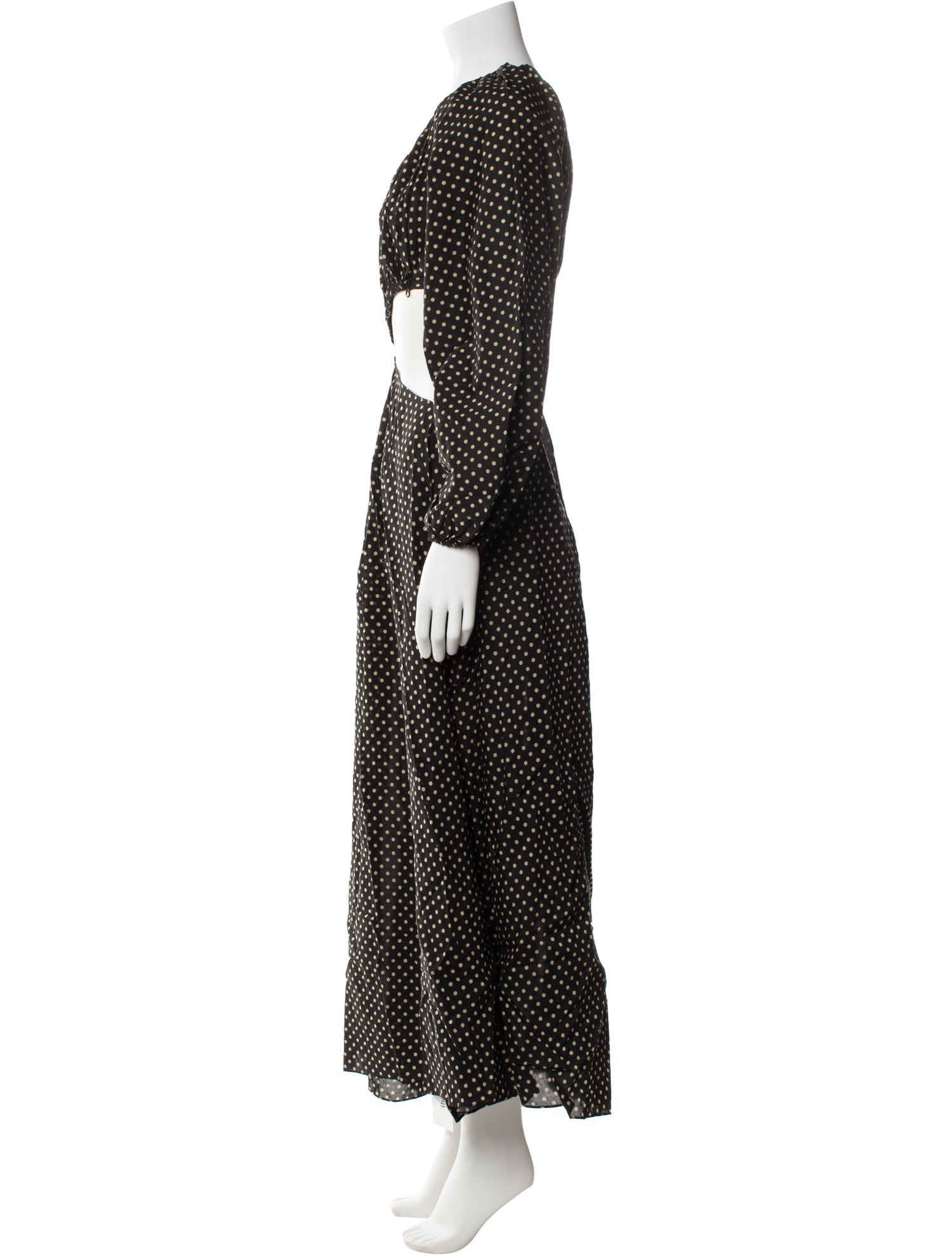 Matteau Polka Dot Print Long Dress