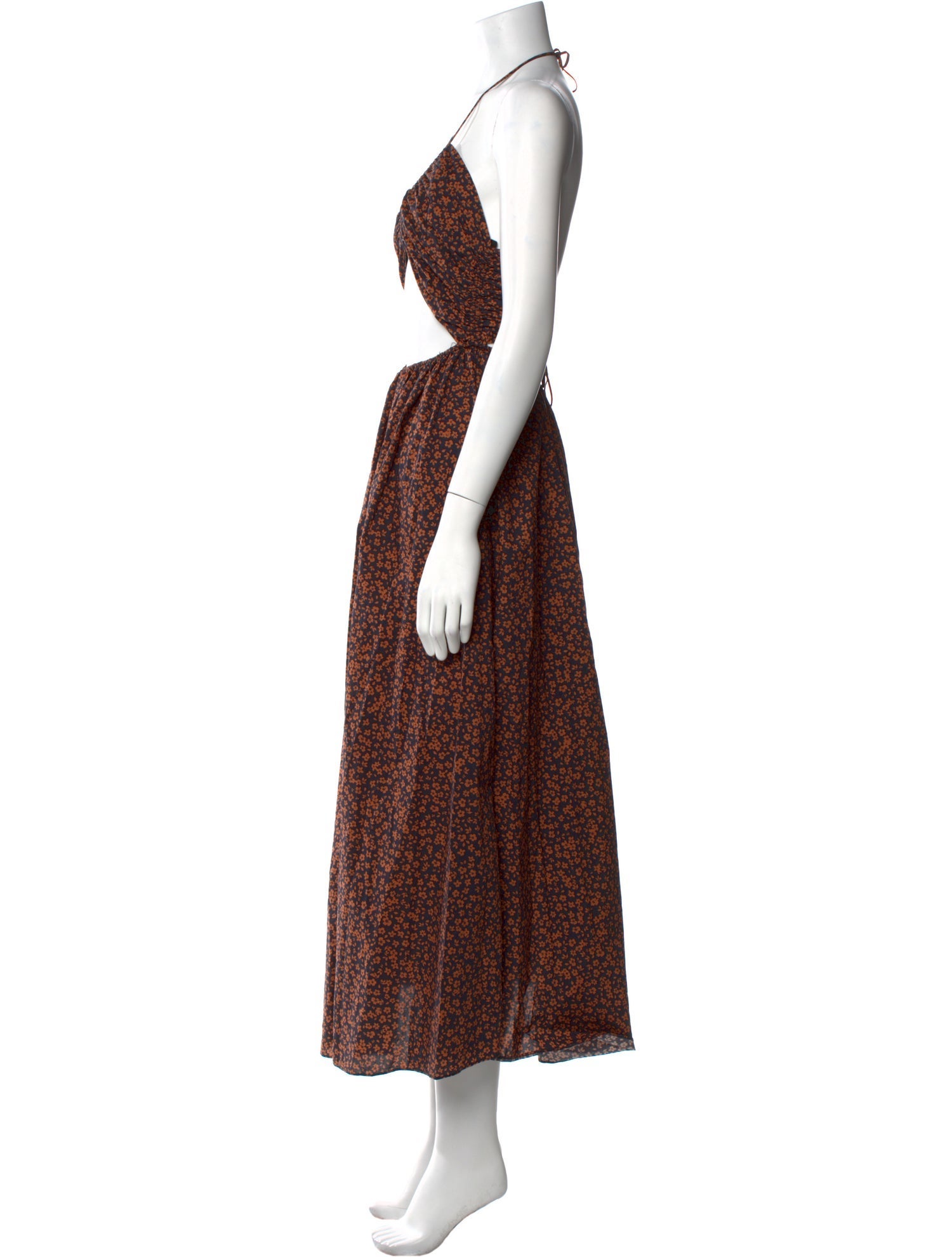 Matteau Floral Print Midi Length Dress