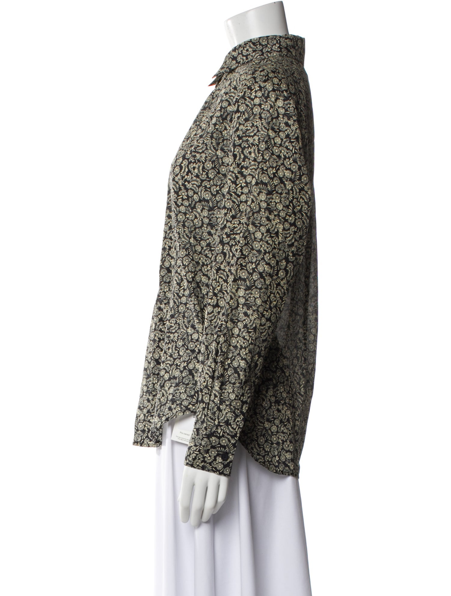 Matteau Floral Print Long Sleeve Blouse