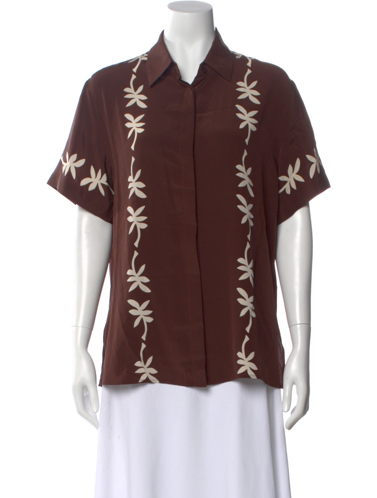 Matteau Silk Floral Print Blouse