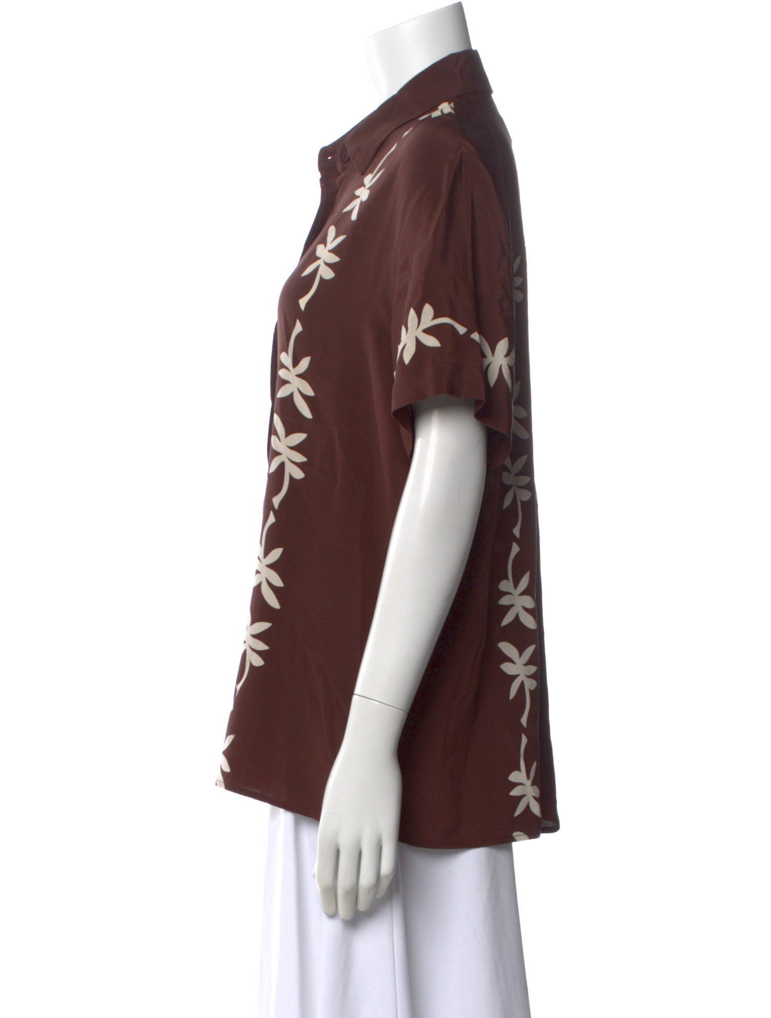 Matteau Silk Floral Print Blouse