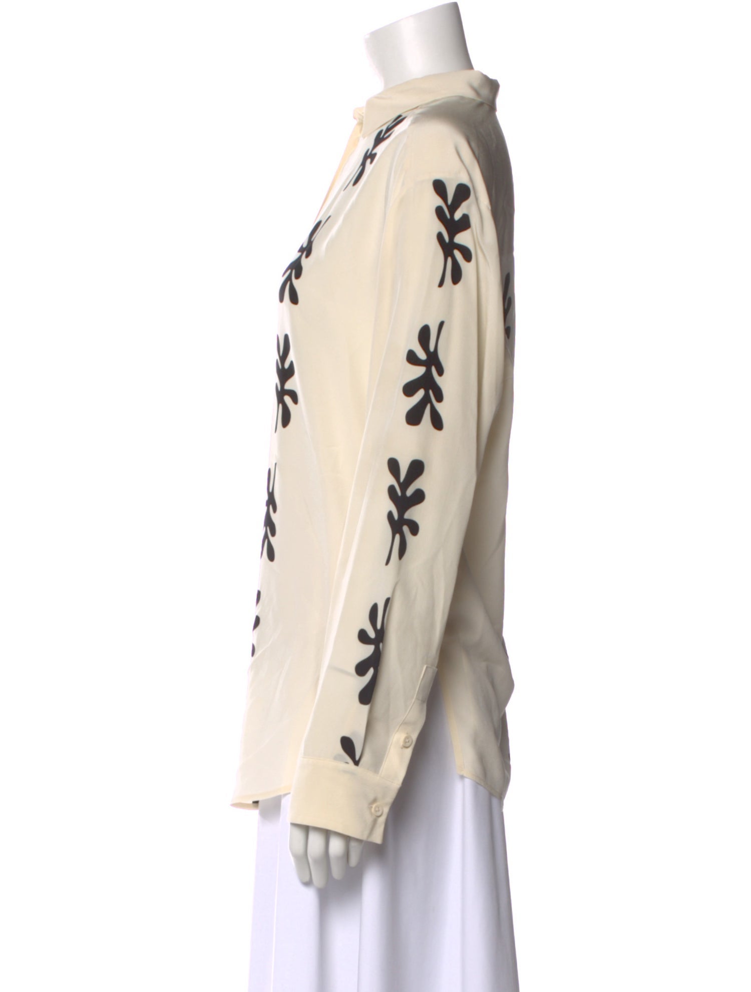 Matteau Silk Floral Print Blouse