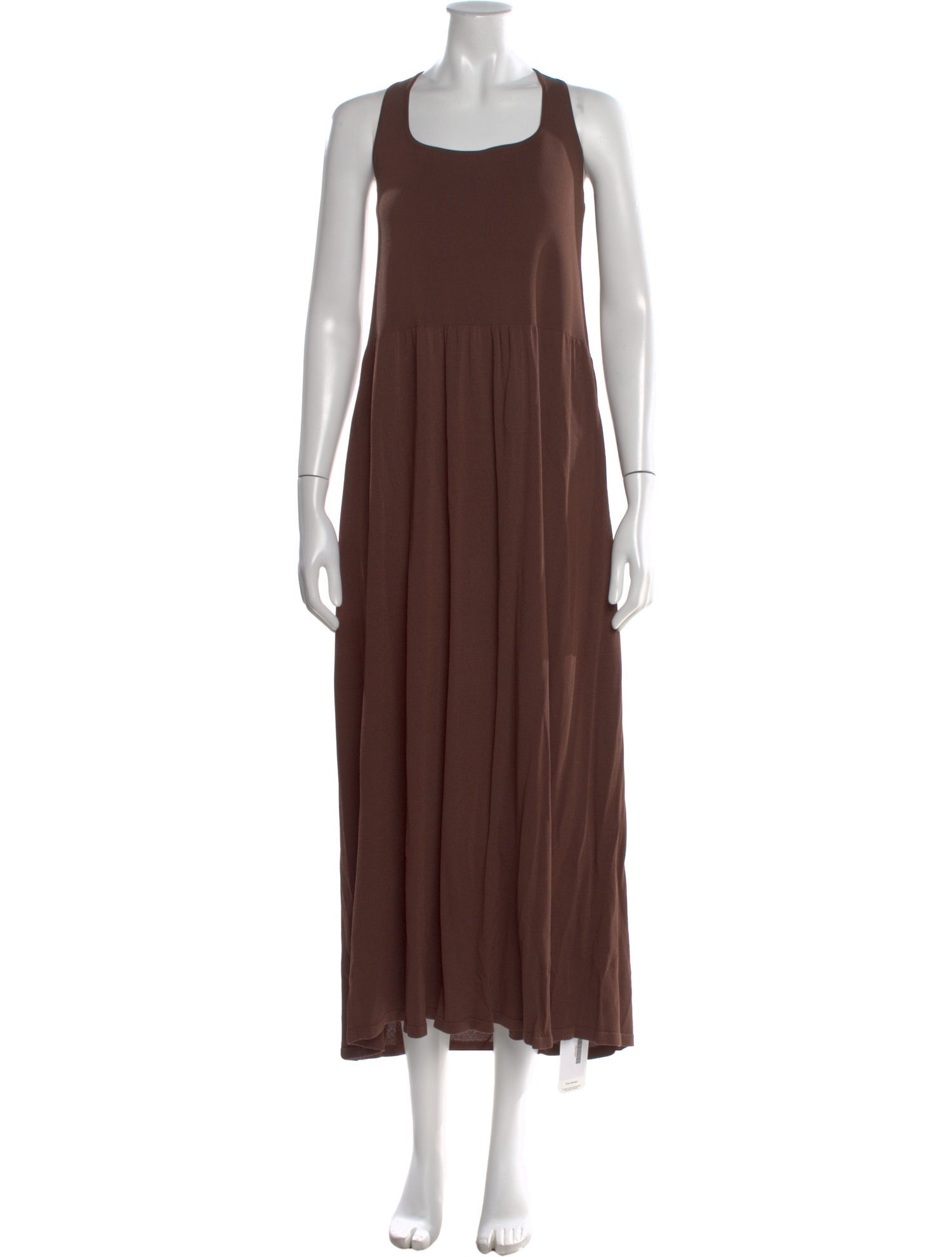 matteau dress brown Matteau Shirred Organic Cotton Midi Dress - Women - Chocolate Dresses