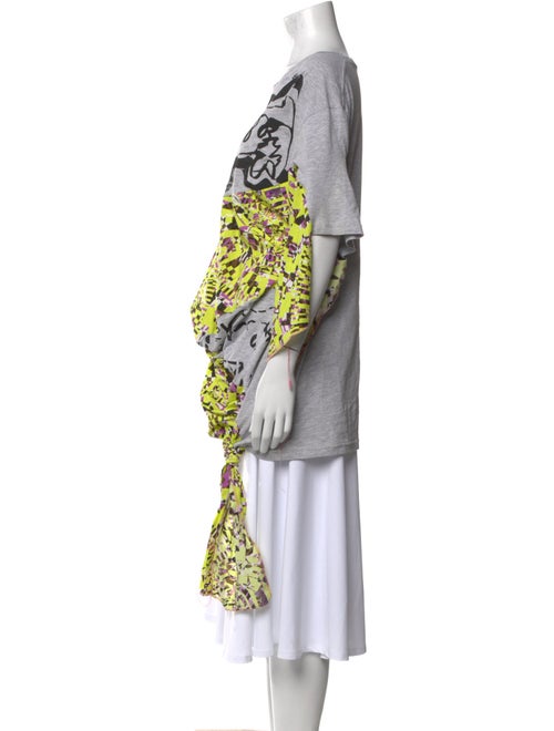 Matty Bovan Graphic Print Bateau Neckline T-Shirt