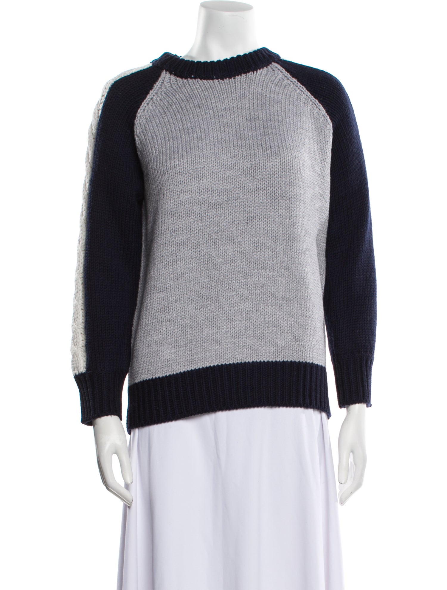 M.Martin Merino Wool Colorblock Pattern Sweater w/ Tags