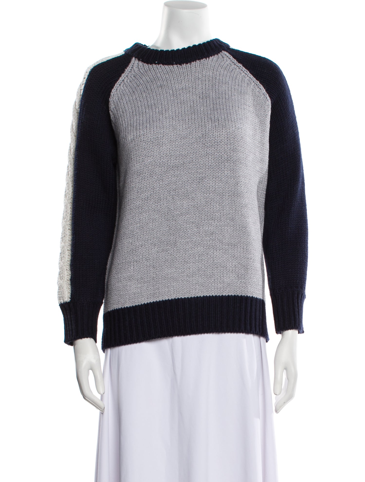 M.Martin Merino Wool Colorblock Pattern Sweater w/ Tags