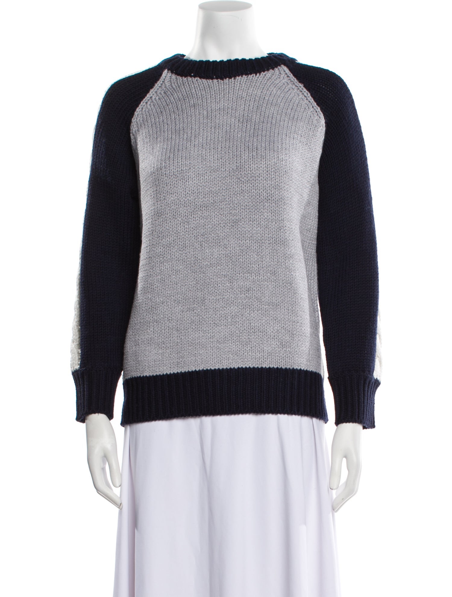 M.Martin Merino Wool Colorblock Pattern Sweater w/ Tags