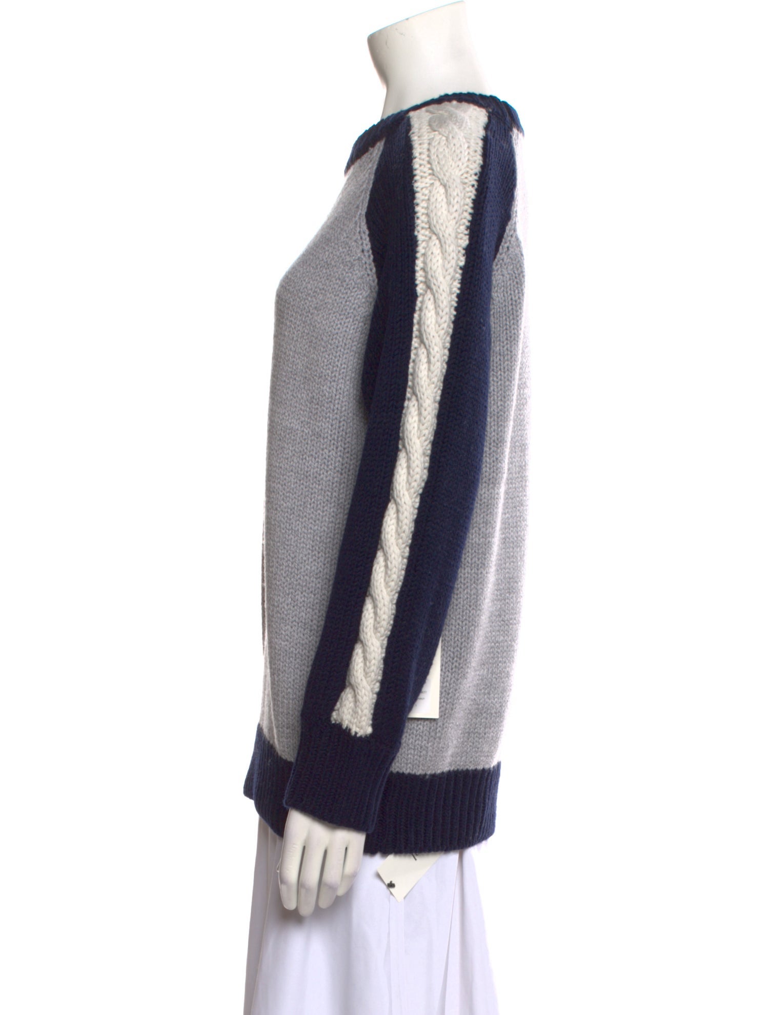 M.Martin Merino Wool Colorblock Pattern Sweater w/ Tags