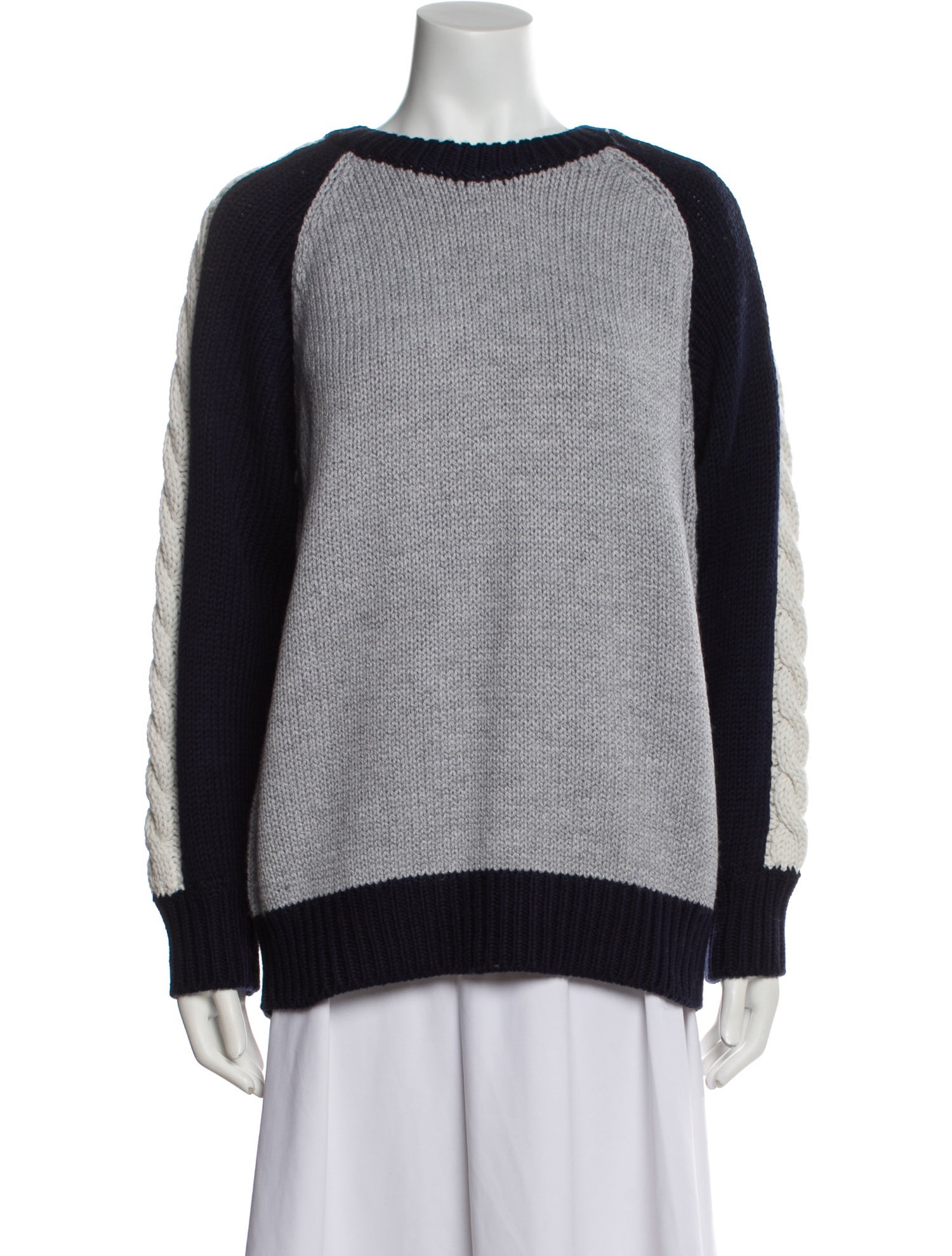 M.Martin Merino Wool Colorblock Pattern Sweater w/ Tags