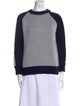 M.Martin Merino Wool Colorblock Pattern Sweater
