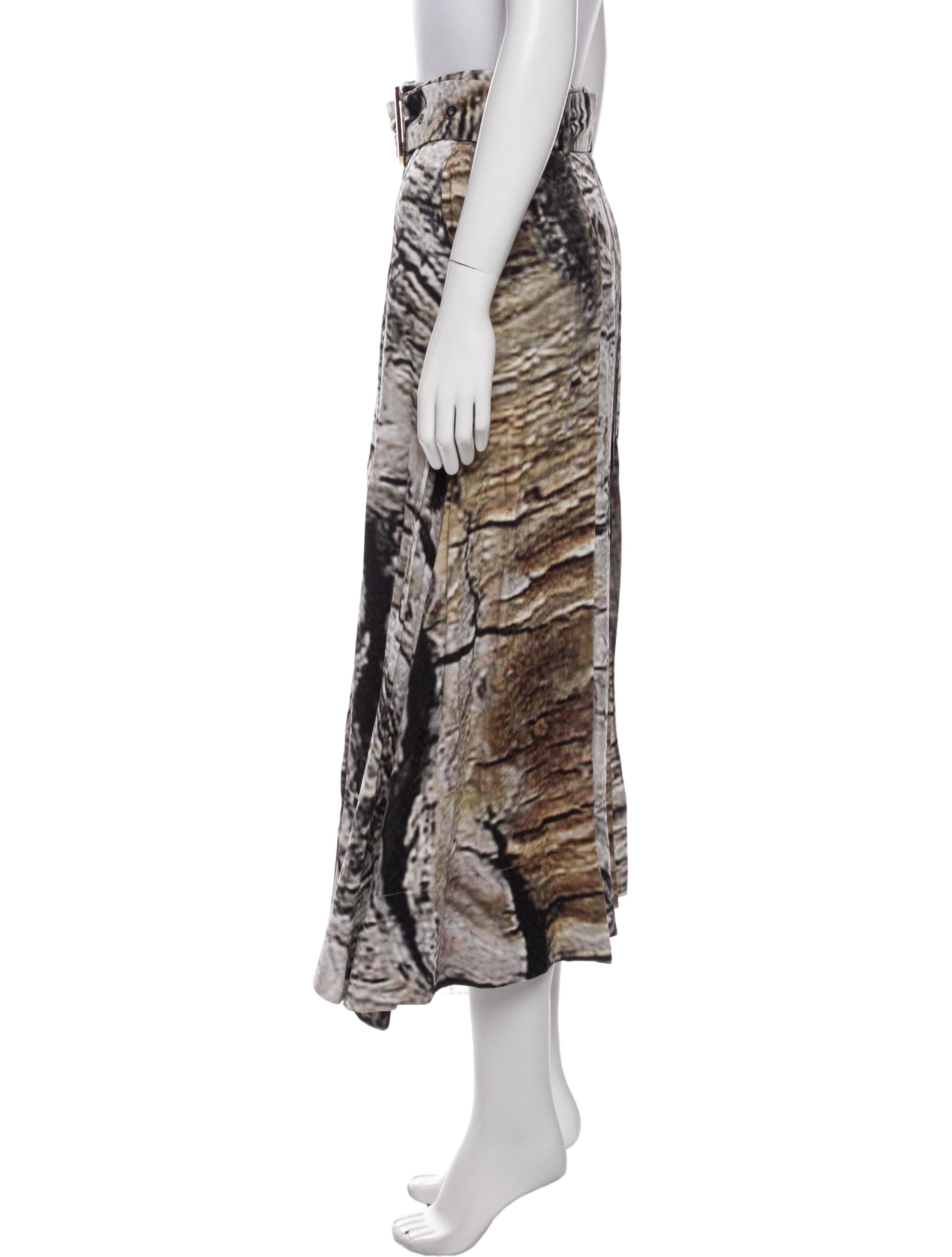 Matériel Tbilisi Animal Print Midi Length Skirt