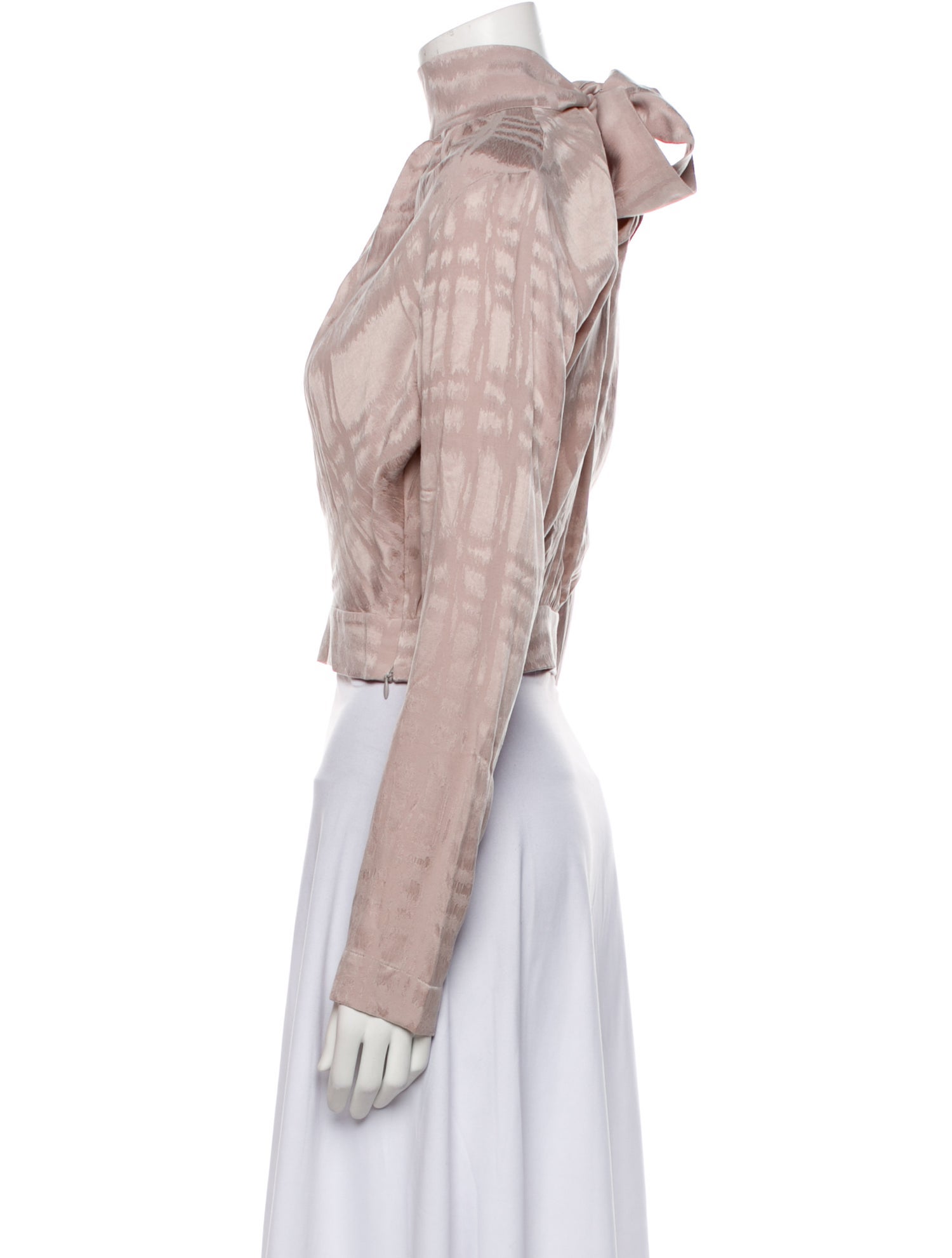 Matériel Tbilisi Mock Neck Long Sleeve Crop Top